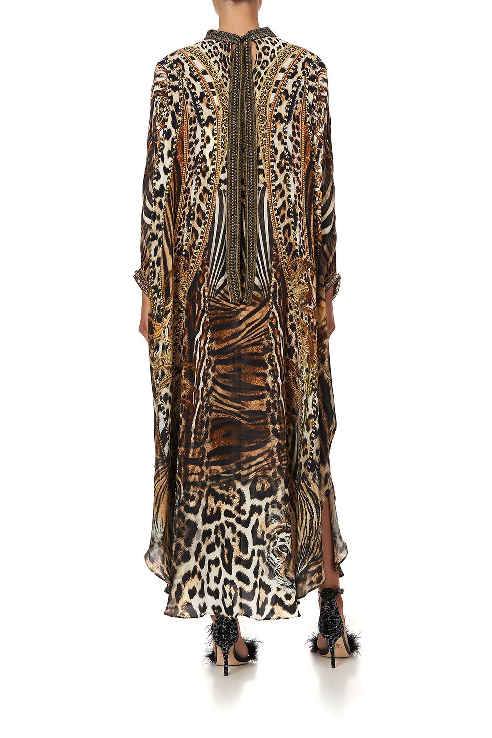 HIGH COLLAR KAFTAN WITH TIE BERKELEY ST AFTER DARK