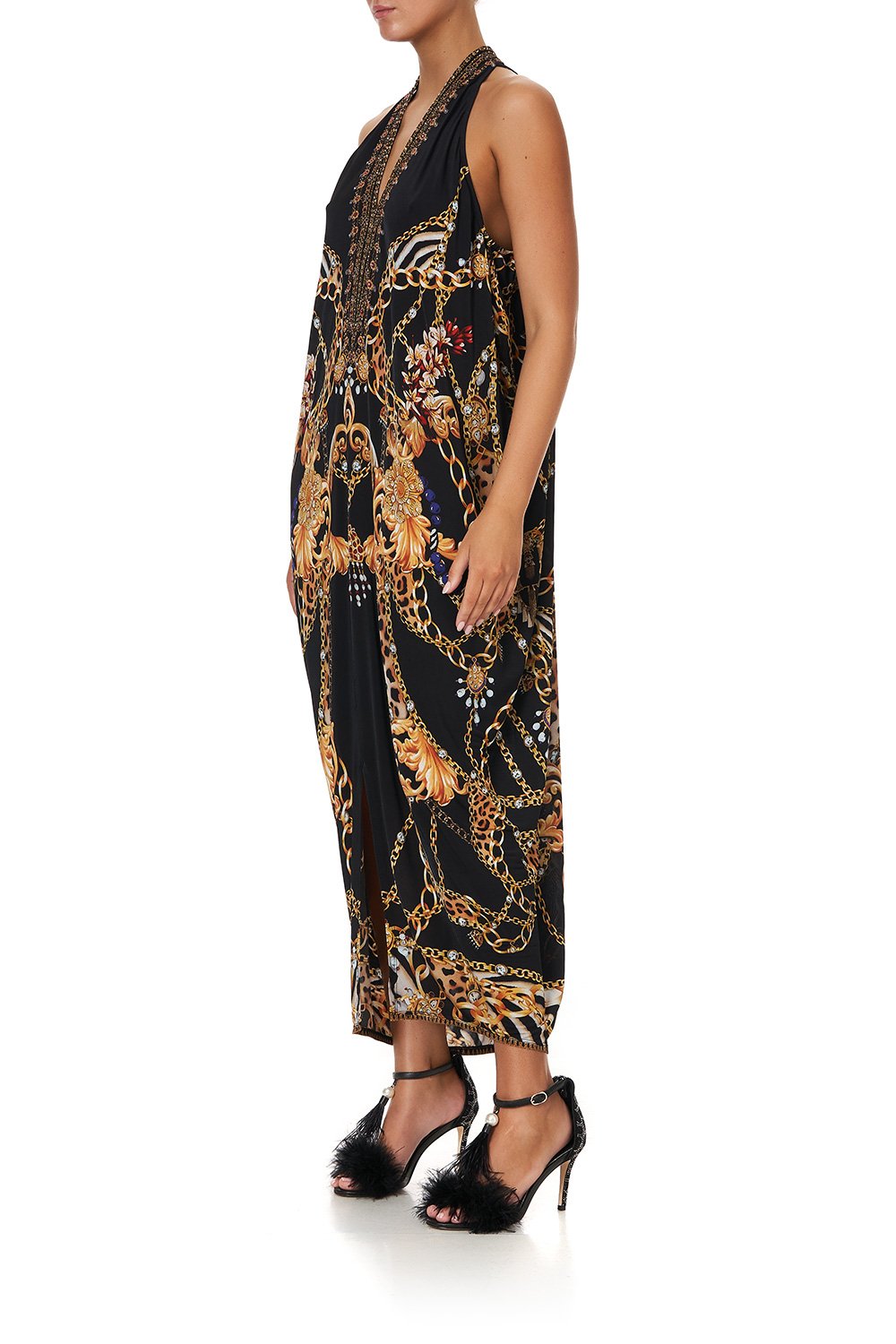 SIDE COWL JERSEY DRESS A NIGHT IN THE 90S