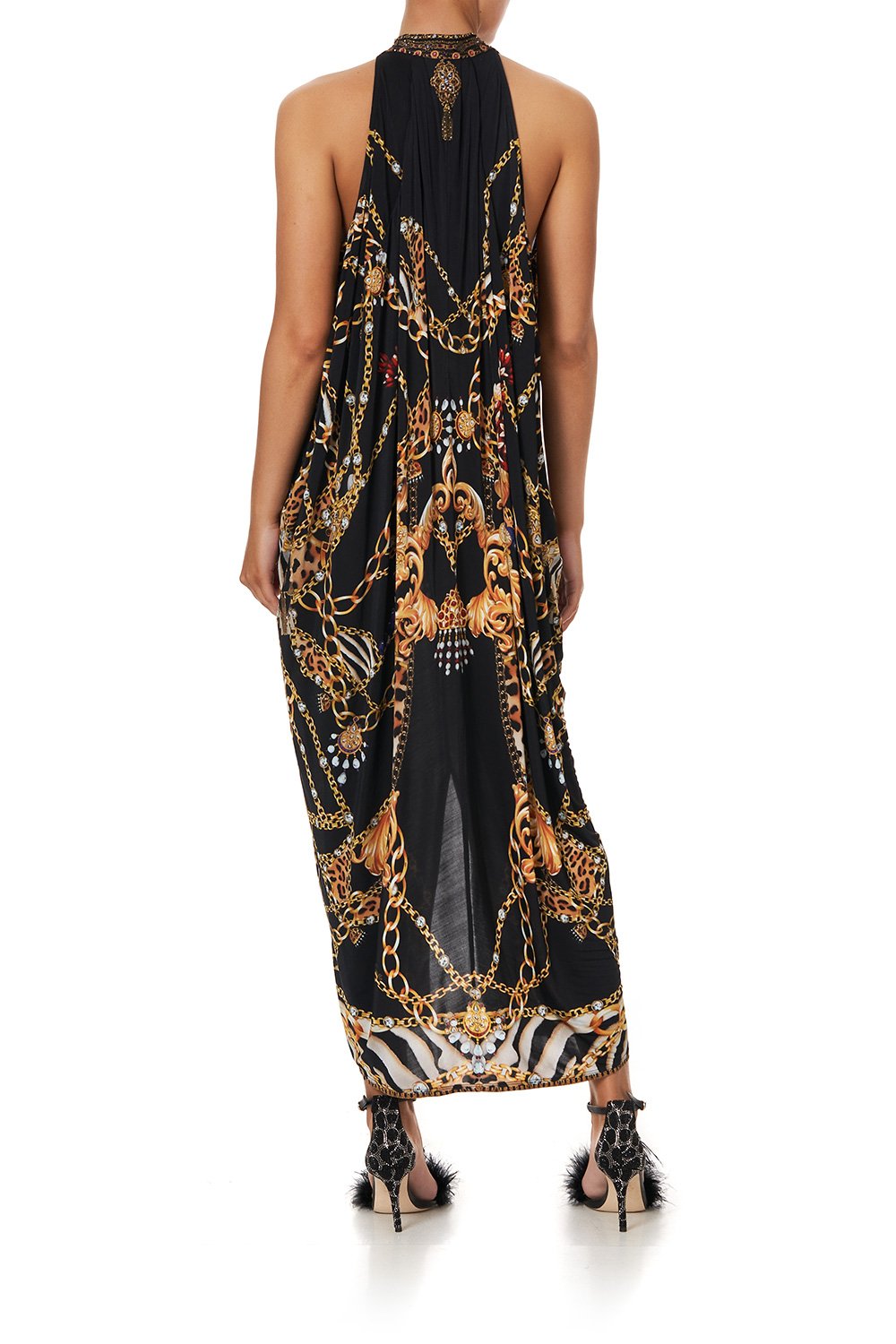 SIDE COWL JERSEY DRESS A NIGHT IN THE 90S