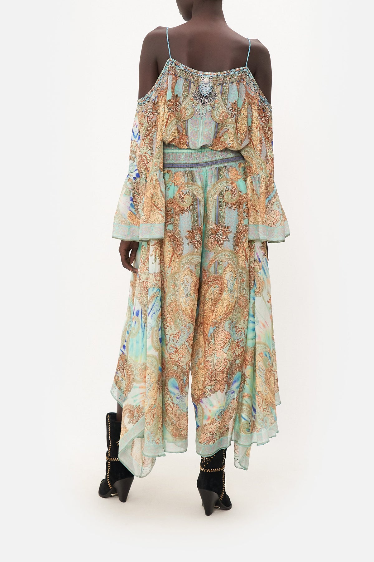 CROSS OVERLAY PANT MAKE LOVE NOT WAR