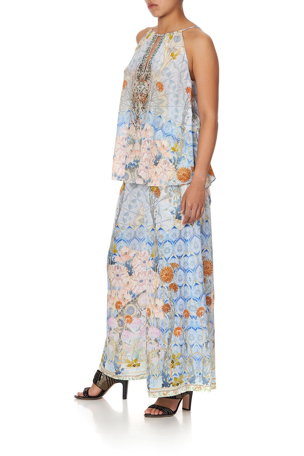 FLARED CAMI WITH NECK TIE MORRIS MUSE