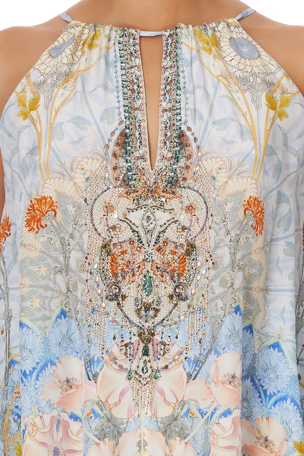 FLARED CAMI WITH NECK TIE MORRIS MUSE