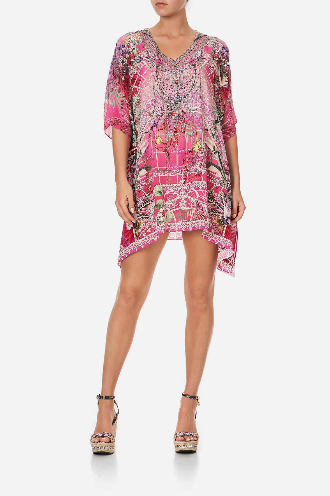 SHORT HOODED KAFTAN GLASSHOUSE ROMANCE
