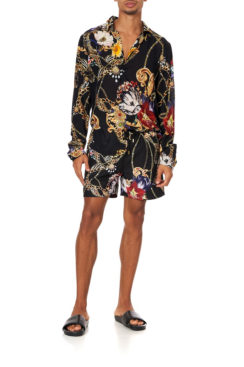 COLLARED LONG SLEEVE SHIRT A NIGHT IN THE 90S