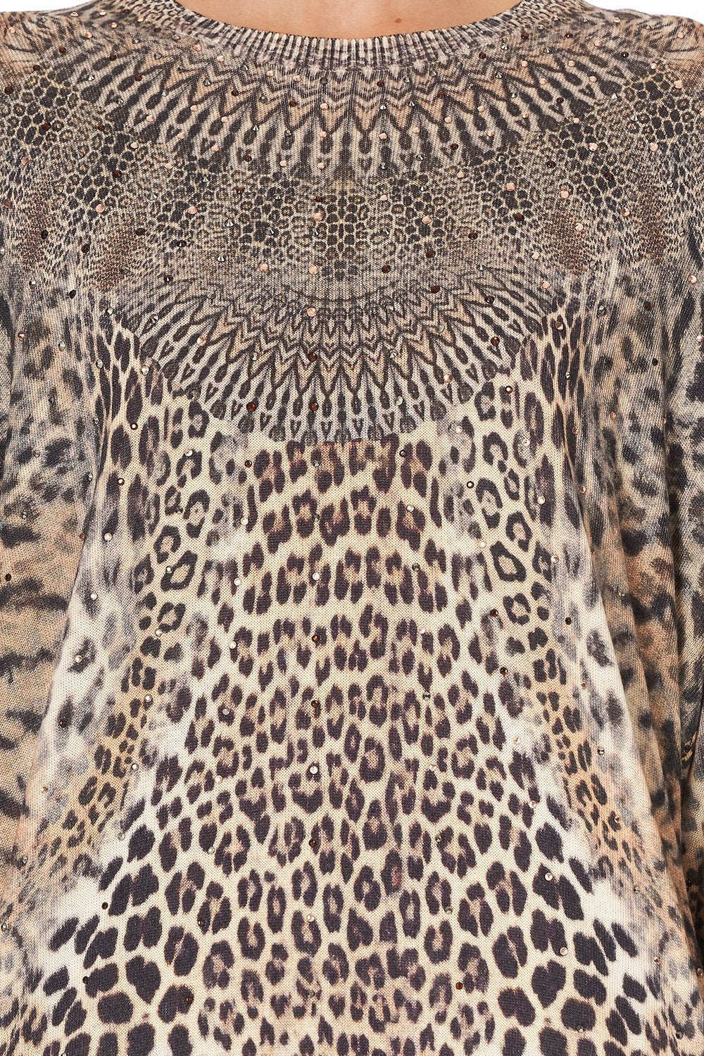 OVERSIZED DROP SHOULDER SIDE SPLIT JUMPER CALL OF THE CATHEDRAL