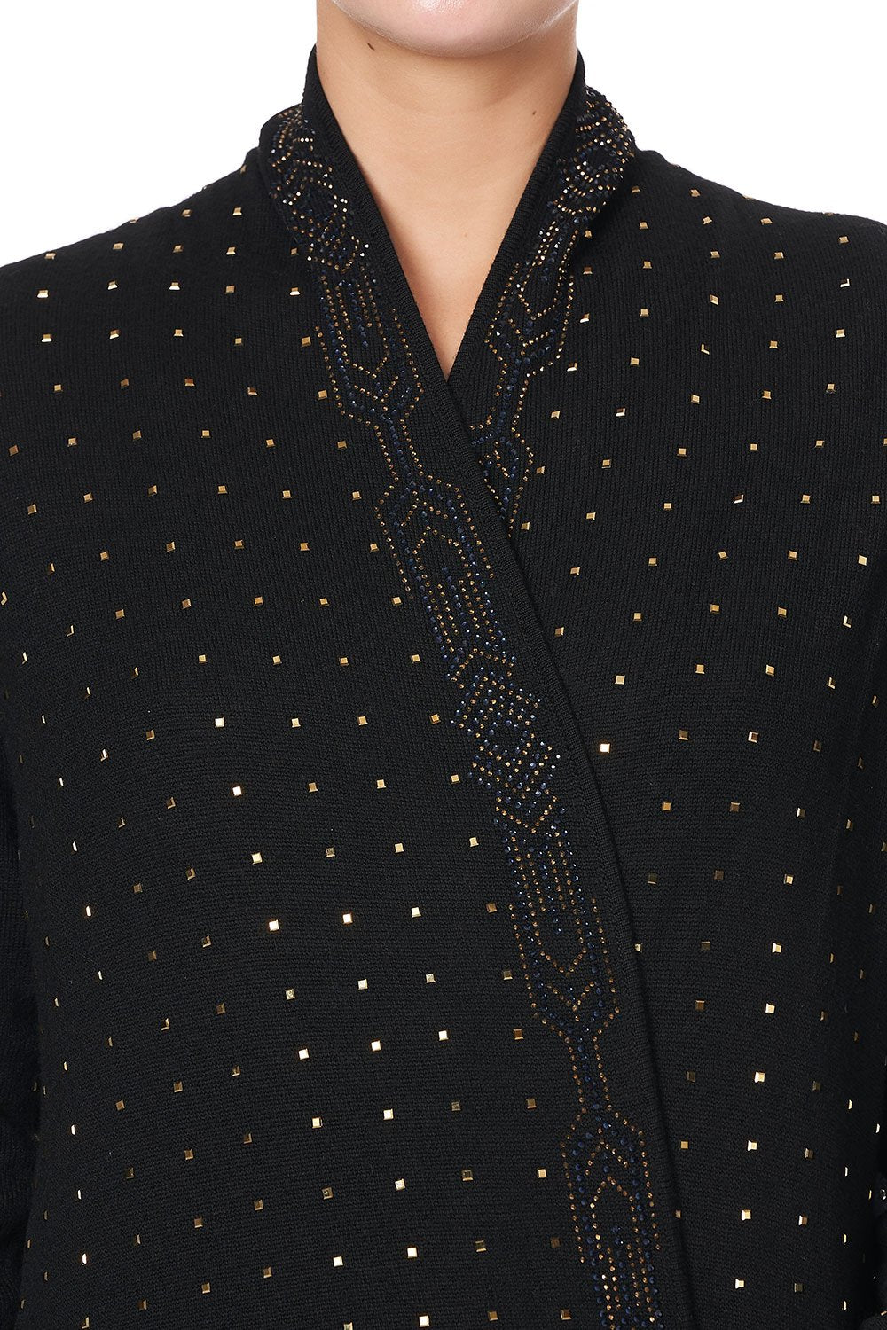 LONG KNITTED CASUAL CARDIGAN GOTHIC GODDESS