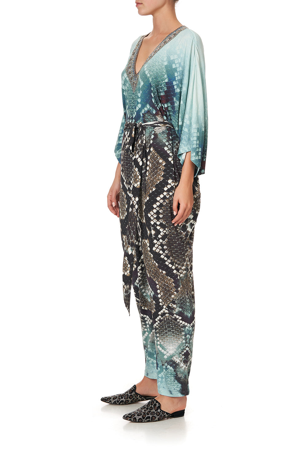 JERSEY BAT SLEEVE JUMPSUIT PREY