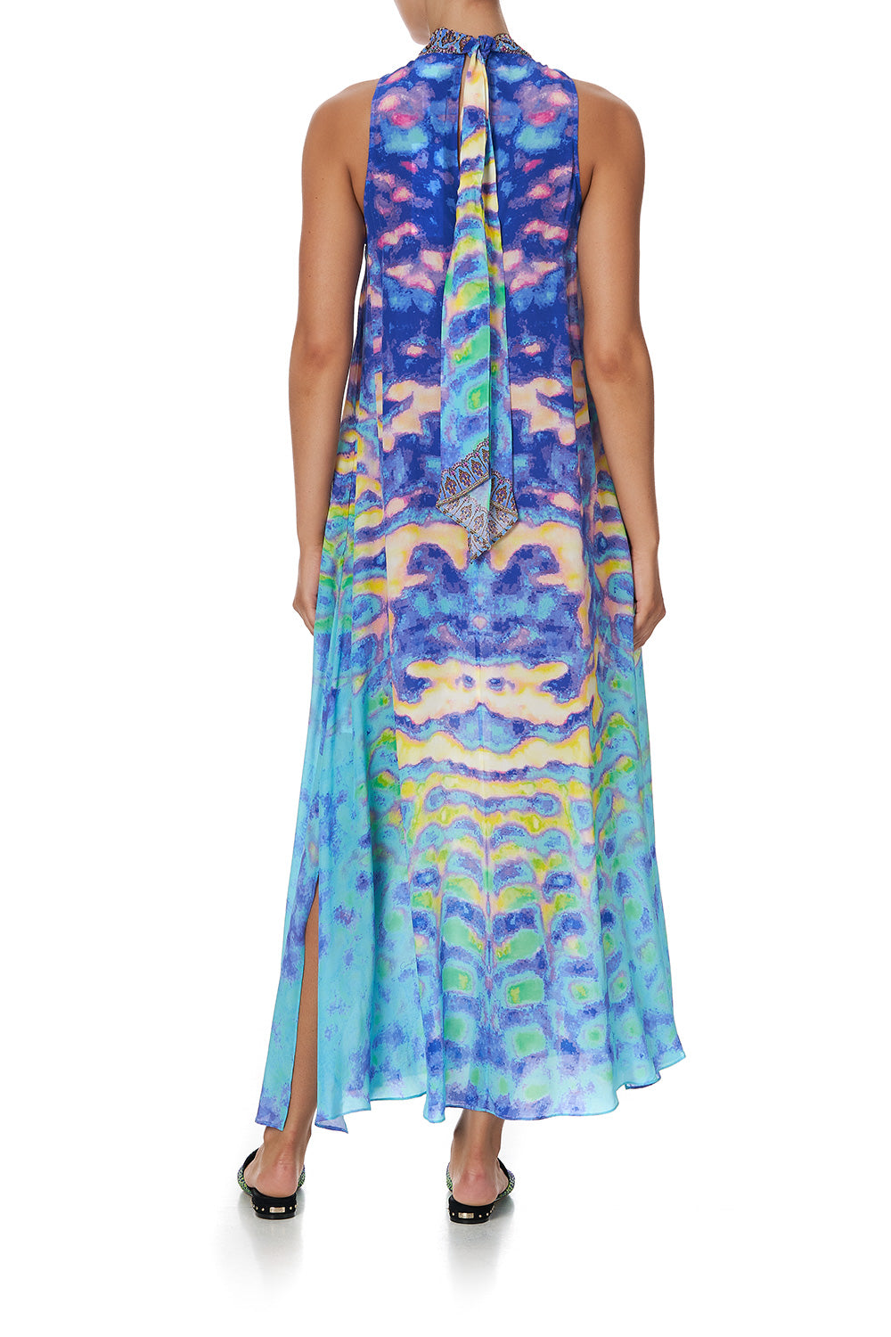 HIGH NECK DRESS WITH BACK NECK TIE THE CALL OF THE BANSHEE