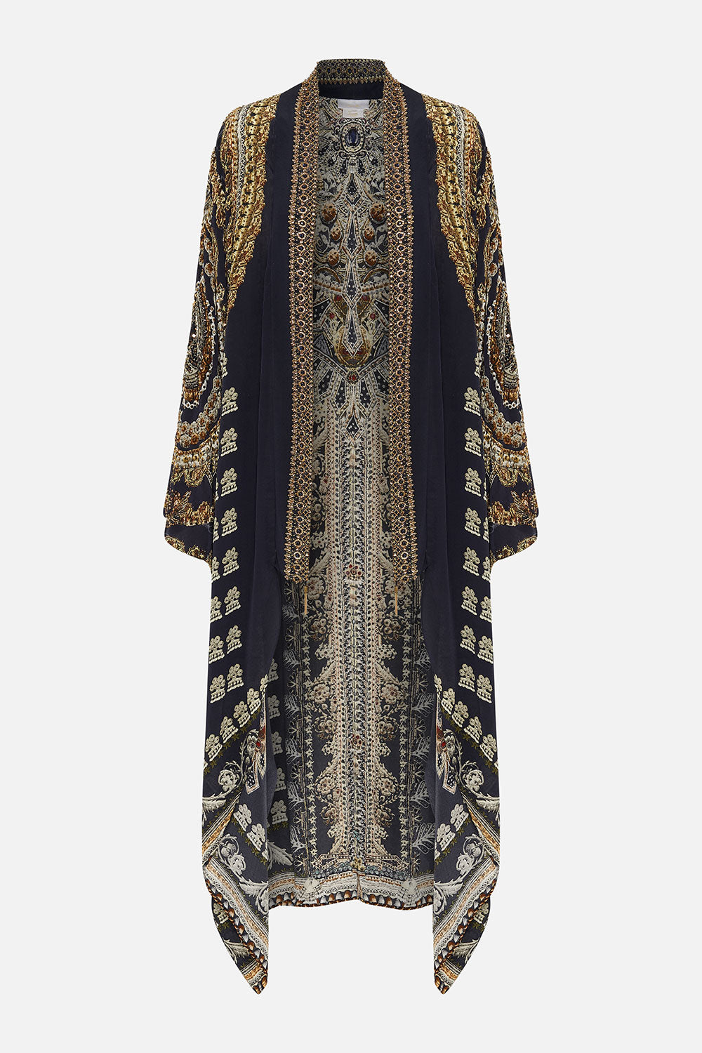 LUXE LAYER WITH KIMONO COLLAR ITS ALL OVER TORERO