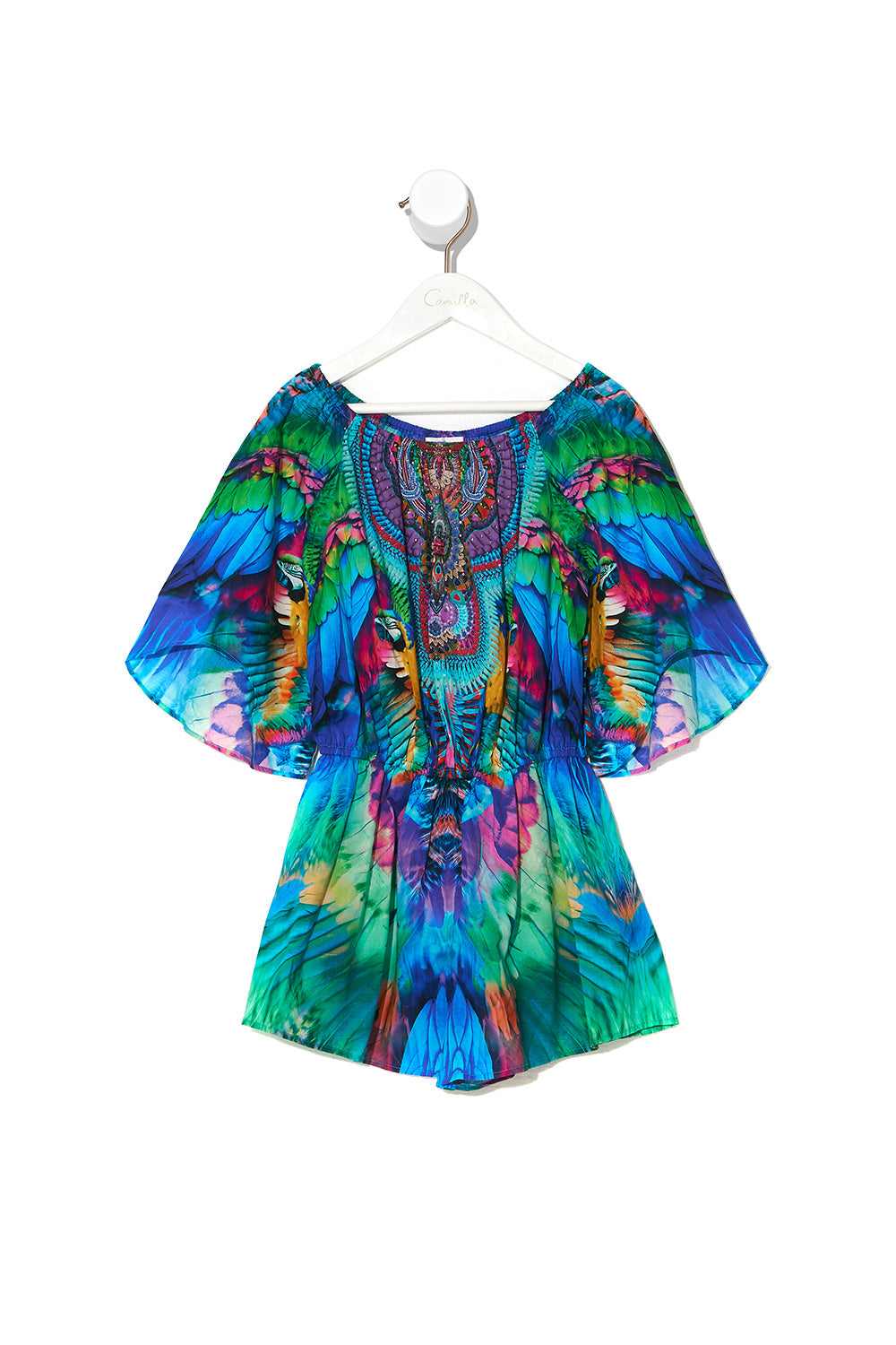 KIDS 3/4 FLARE SLEEVE PLAYSUIT 12-14 AGE OF ASTERIA