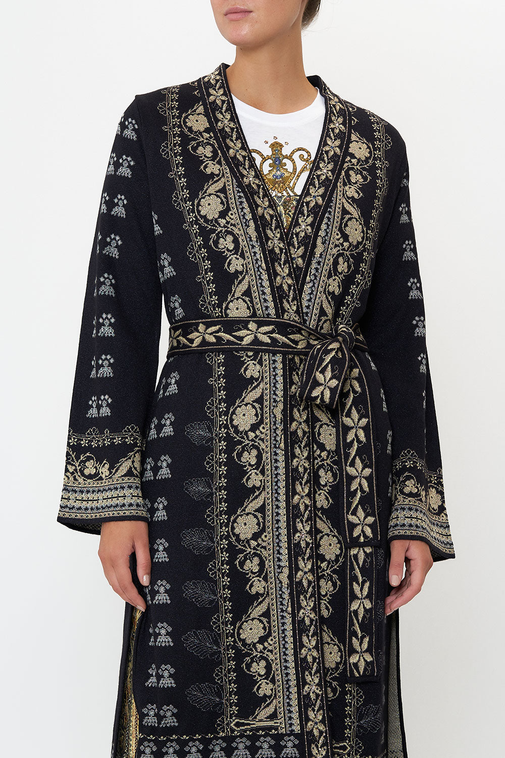 LONG CARDIGAN WITH BELT ITS ALL OVER TORERO