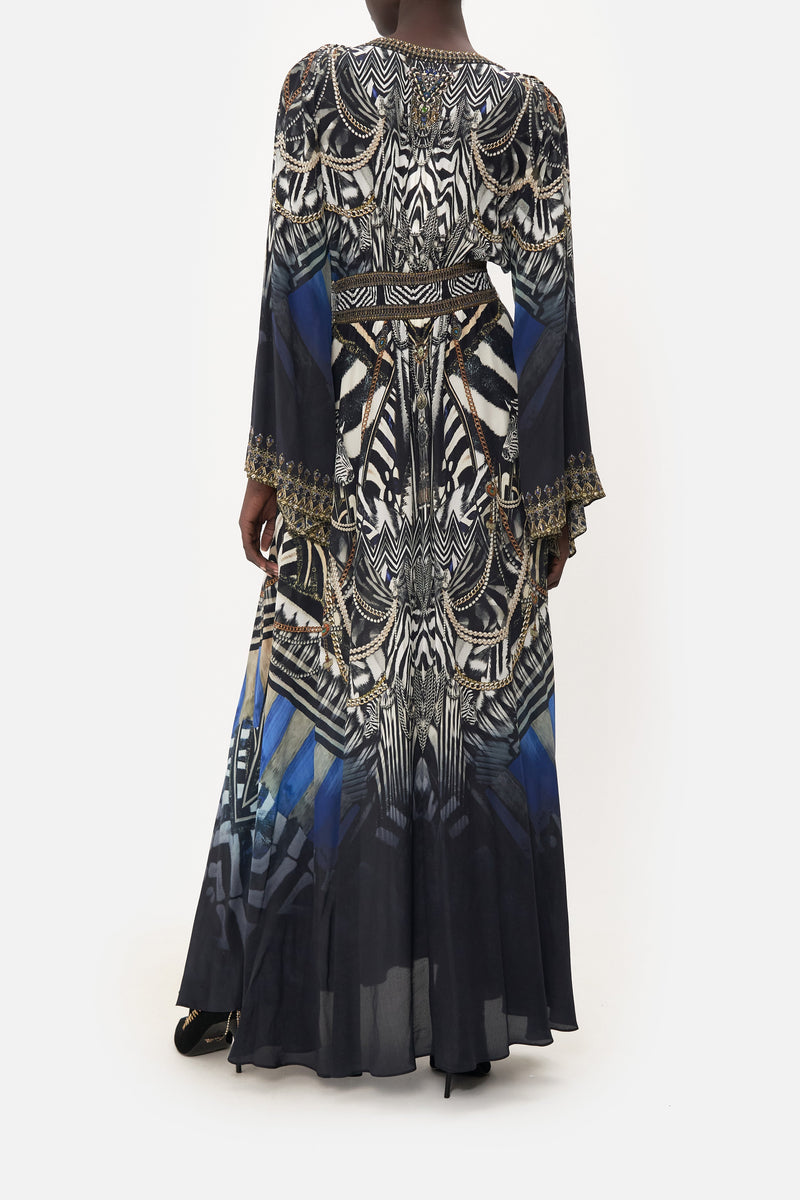 Wild Rose Kimono Sleeve dress