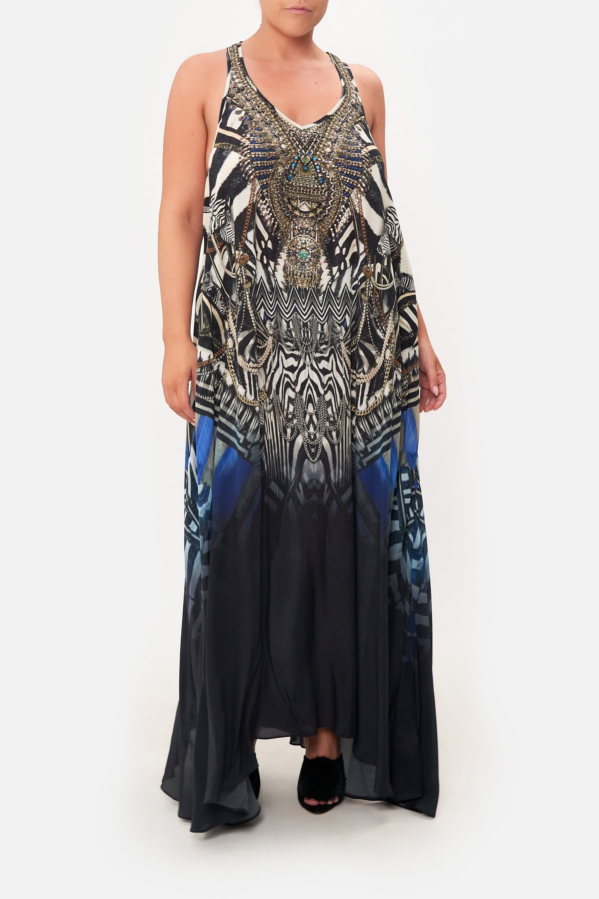 V NECK RACERBACK DRESS KNIGHT OF THE WILD