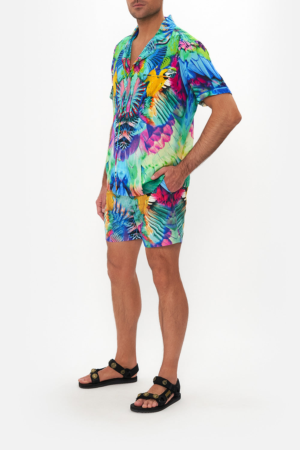 SHORT SLEEVE CAMP COLLARED SHIRT AGE OF ASTERIA