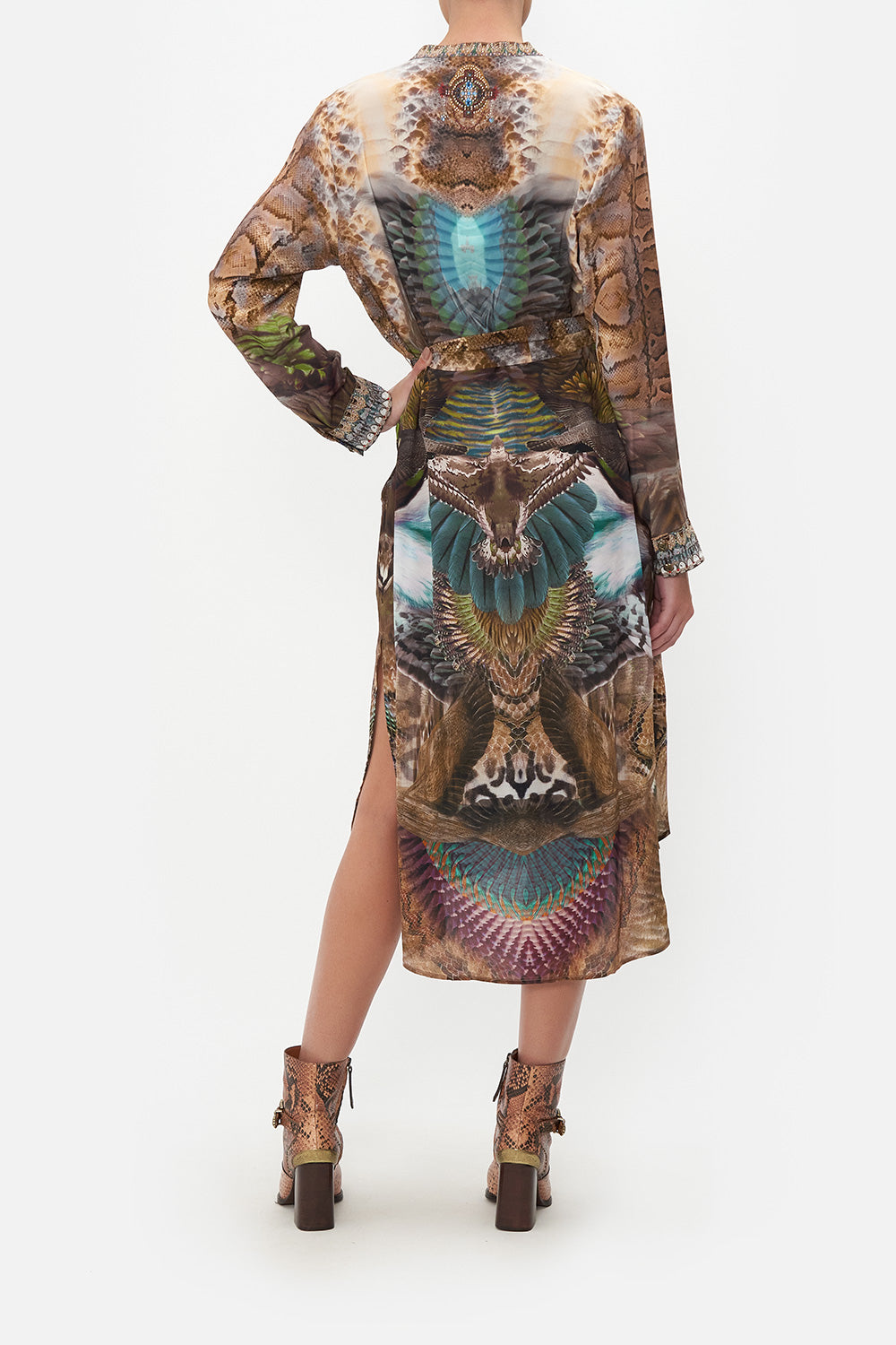 MID LENGTH SHIRT DRESS CALL OF THE FALCON