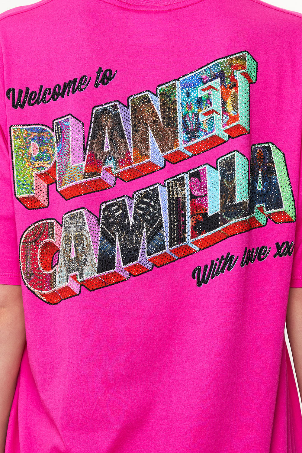 OVERSIZE BAND TEE WRITINGS ON THE WALL