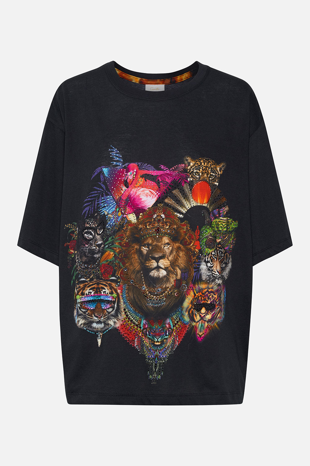 RELAXED BODY AND SLEEVE TEE SURREALIST XANADU