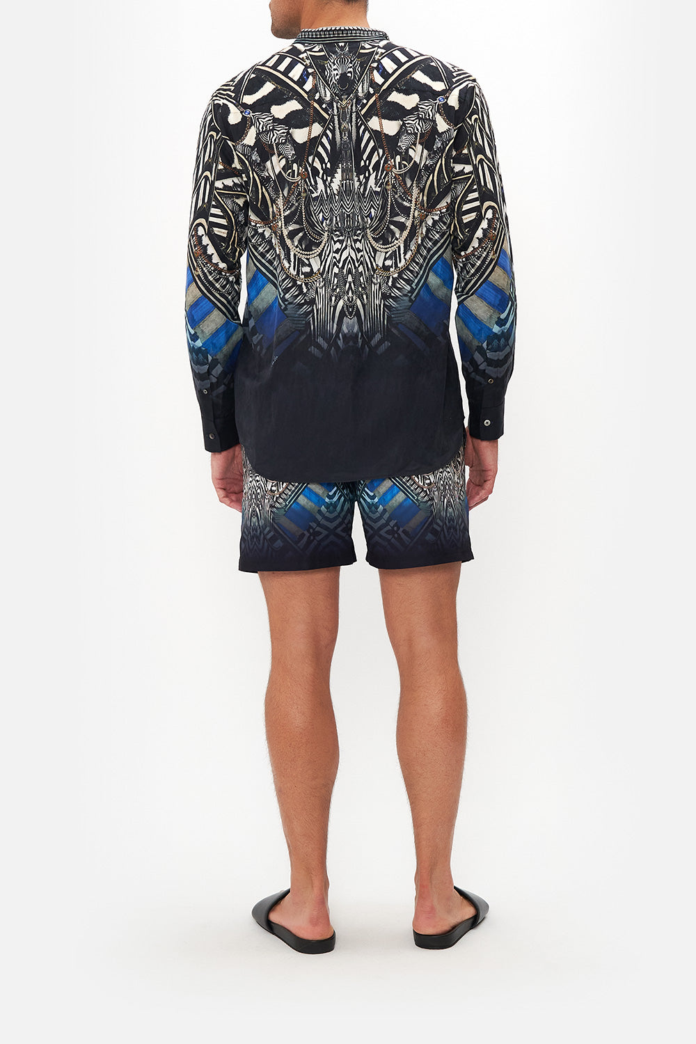 LONG SLEEVE MANDARIN COLLAR SHIRT KNIGHT OF THE WILD