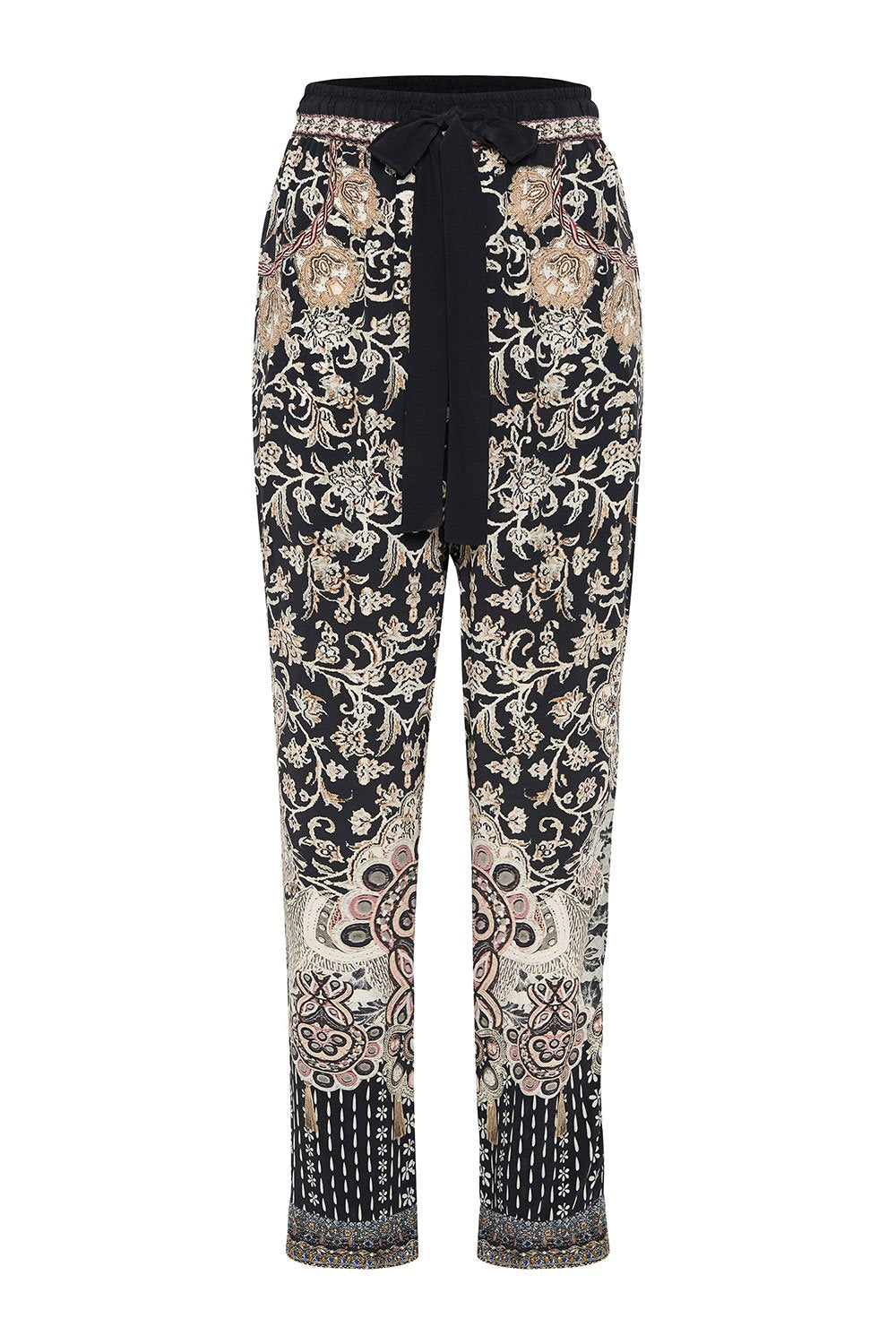 DROP CROTCH SLIM LEG PANT DUST HER OFF