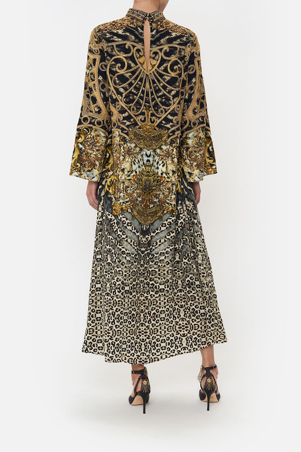 HIGH NECK LONG SLEEVE DRESS ARMADA