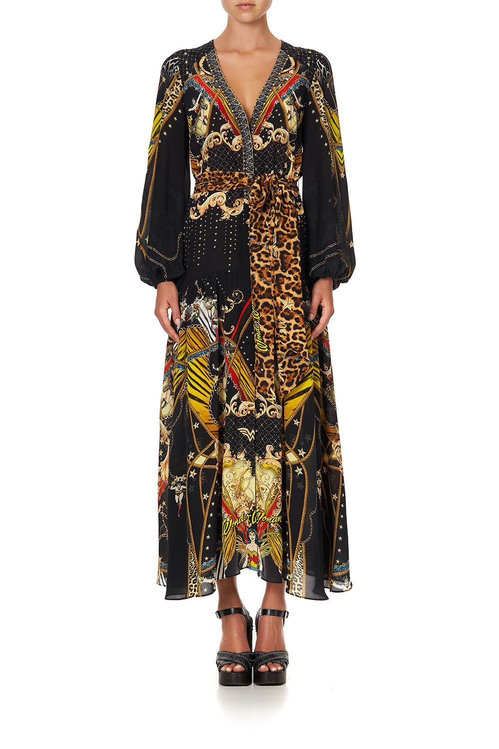 BELTED WRAP DRESS WONDER WOMAN