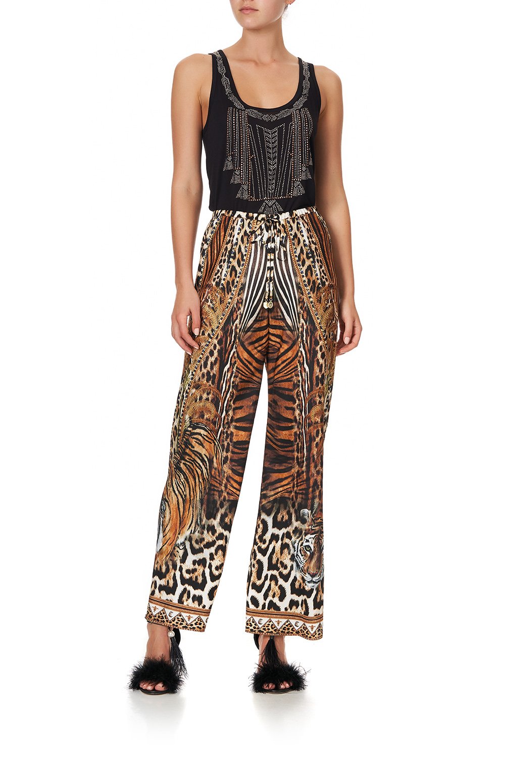 BIAS CUT DRAWSTRING PANT BERKELEY ST AFTER DARK