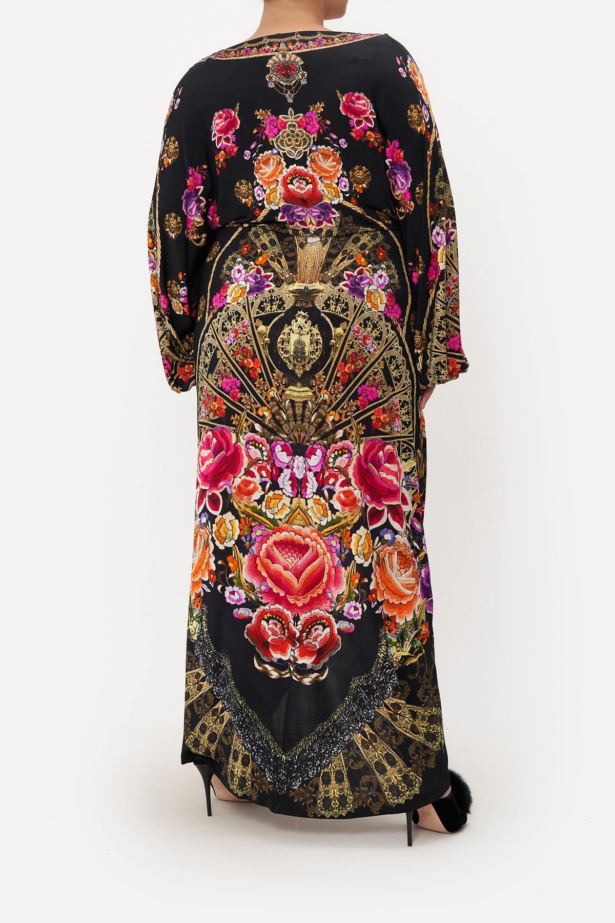 LONG SPLIT FRONT TWIST DRESS DANCE WITH DUENDE