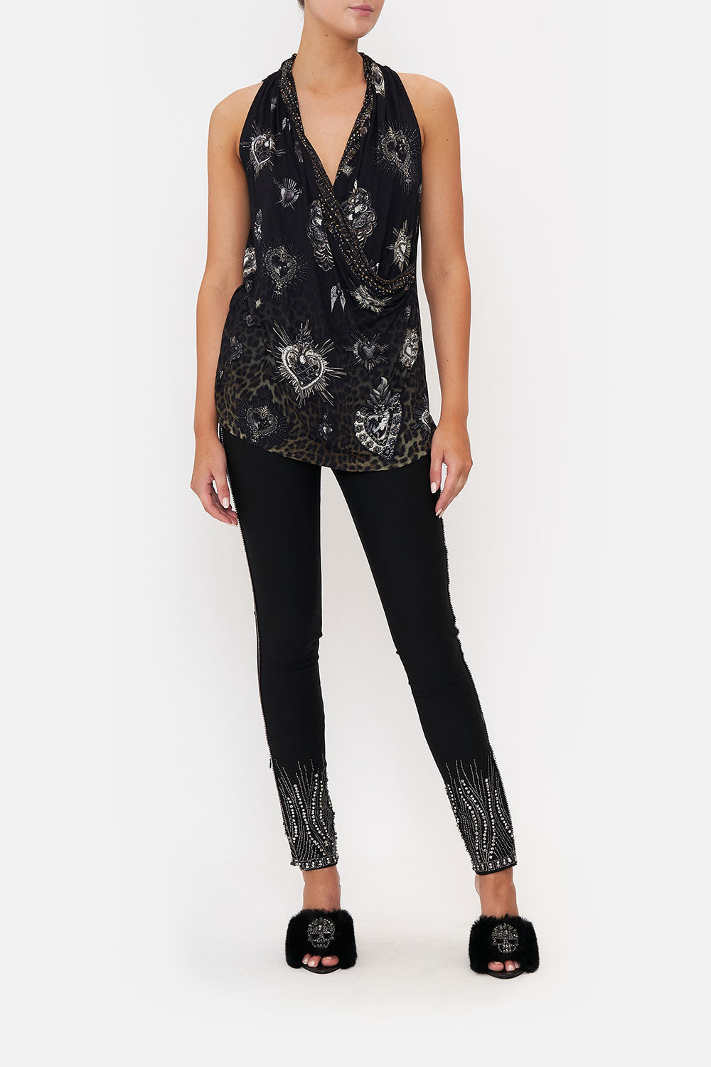 CROSS DRAPE TOP ORDER OF DISORDER