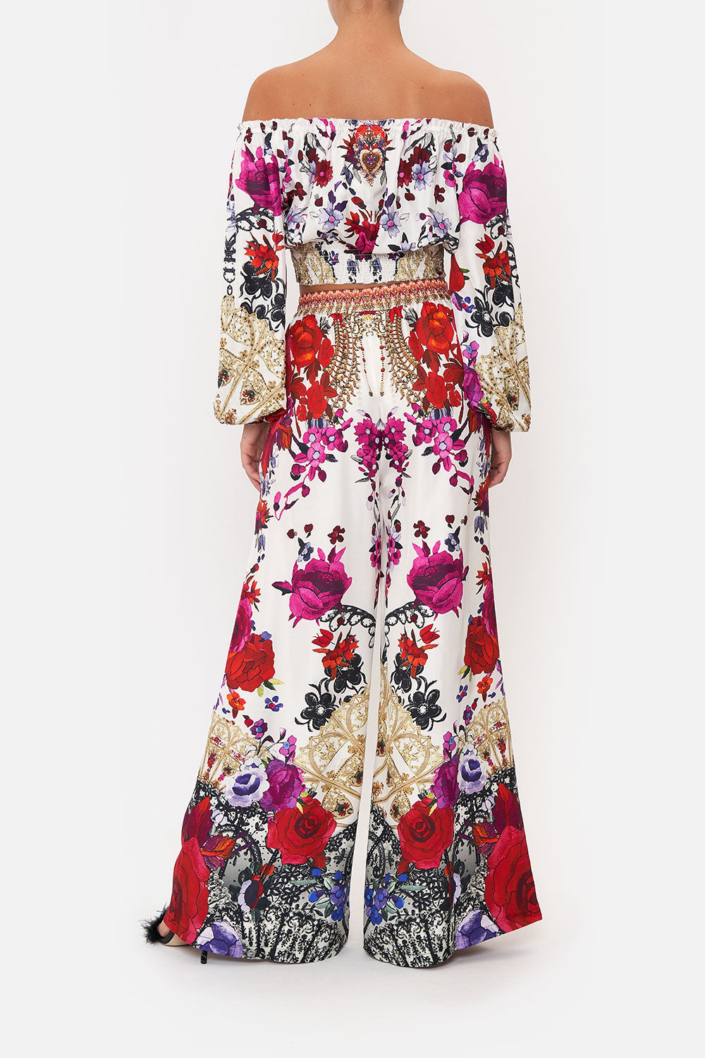 SHIRRED WAIST TOP REIGN OF ROSES