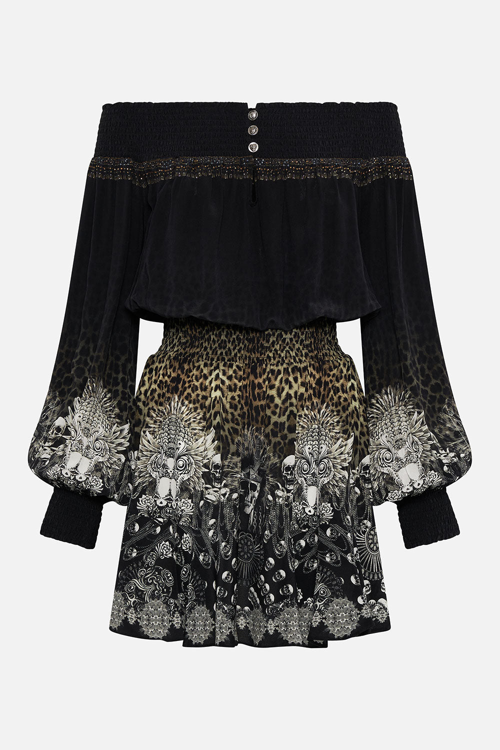 OFF SHOULDER SHORT DRESS ORDER OF DISORDER