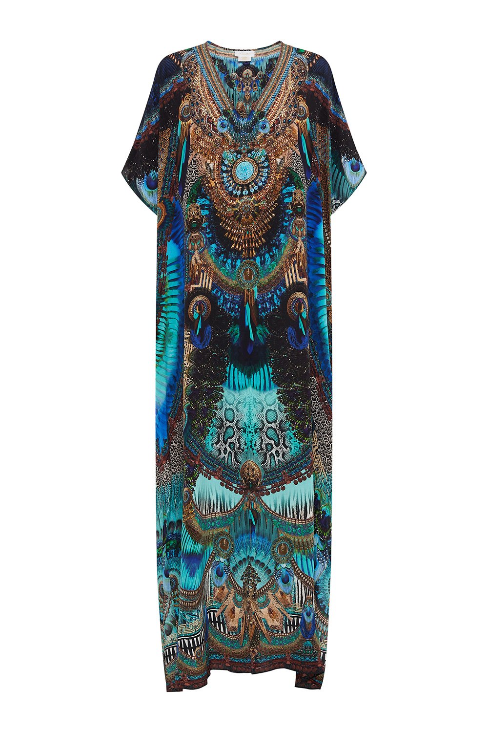 SLIM FIT KAFTAN WITH SPLIT TEMPLE TEMPTRESS