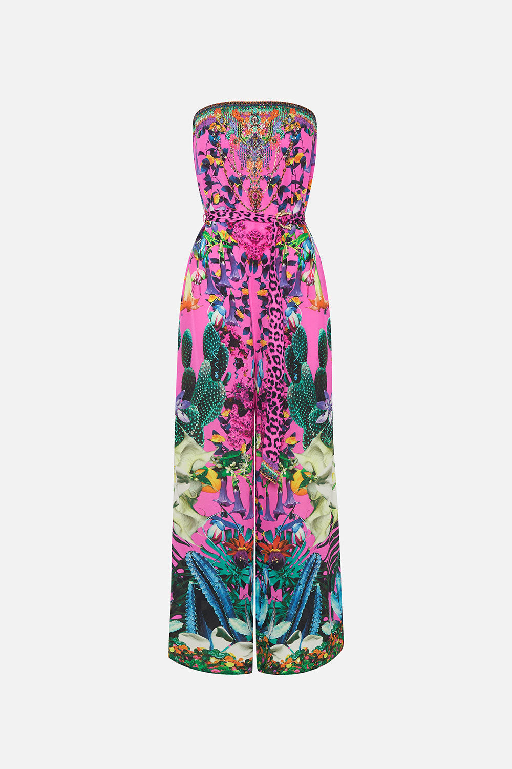 STRAPLESS JUMPSUIT WITH D RING BELT EXOTICA EROTICA