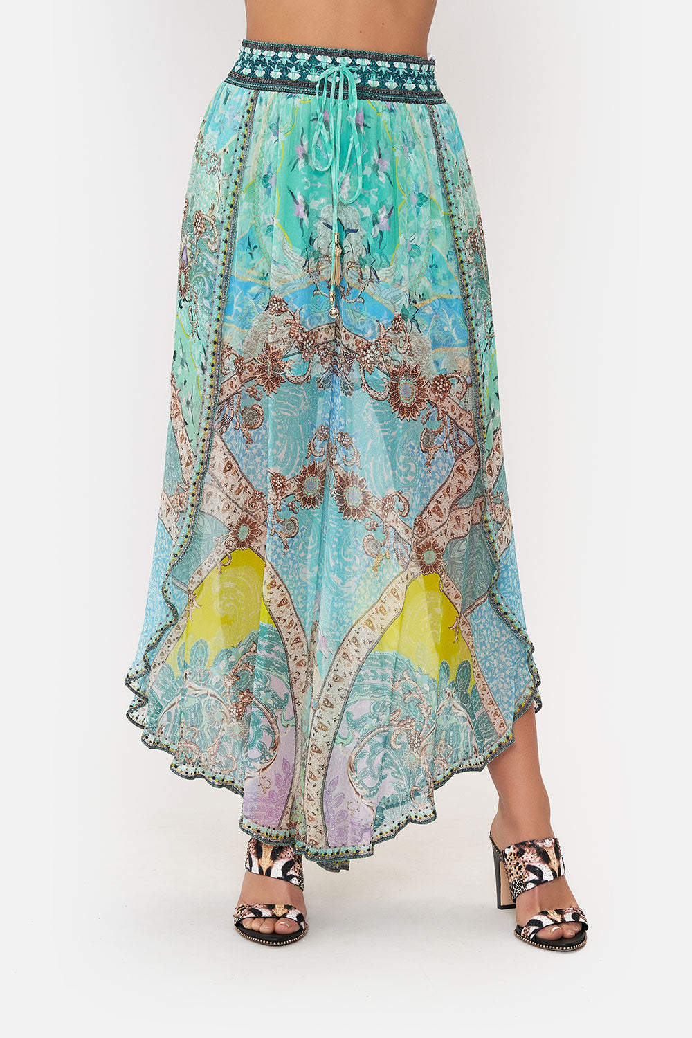 CURVED HEM PANT TURN BACK TIME