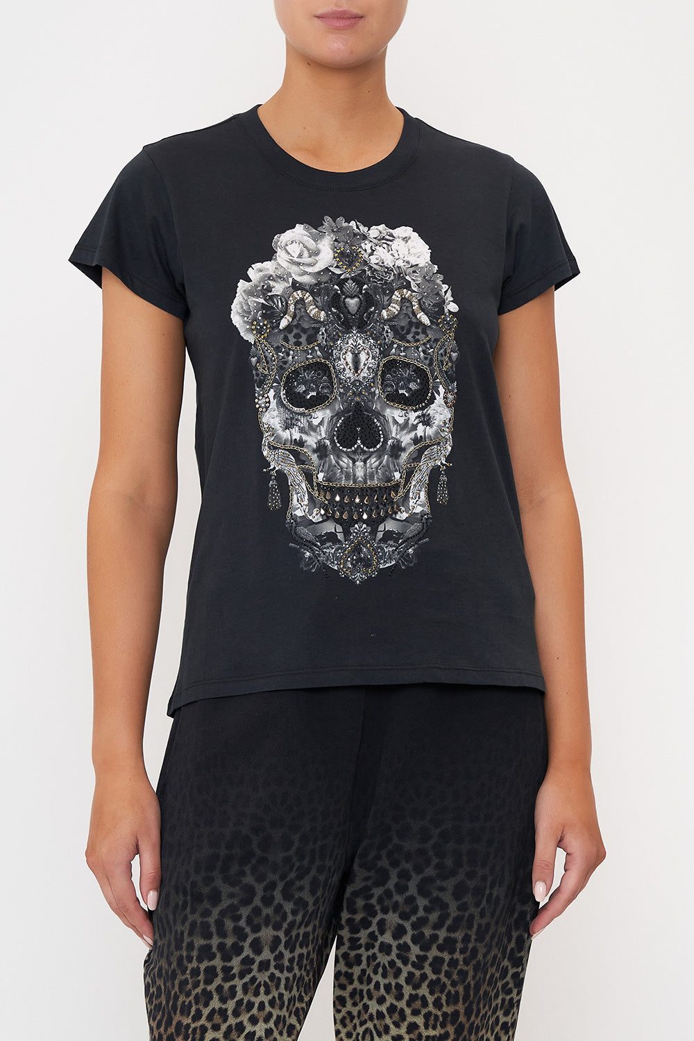 SLIM FIT ROUND NECK T-SHIRT ORDER OF DISORDER LOUNGE