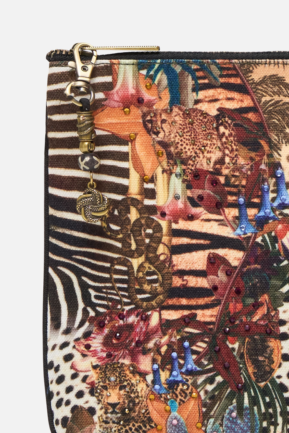 SMALL CANVAS CLUTCH NATURAL INSTINCT