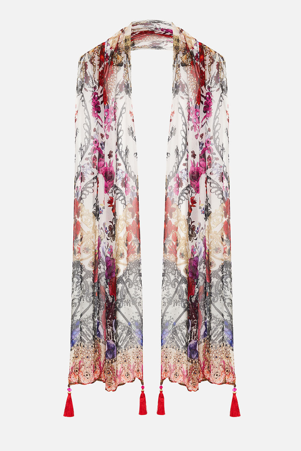 LONG SCARF REIGN OF ROSES