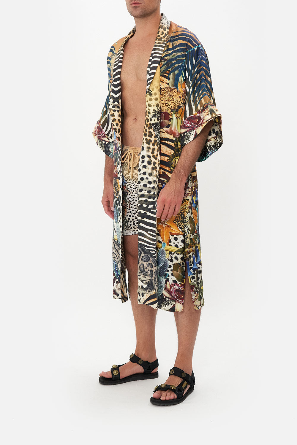 LONG LINE REVERSIBLE ROBE FOR THE LOVE OF LEO