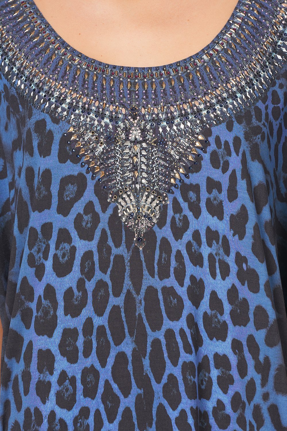 SHORT ROUND NECK KAFTAN THE CATS MEOW