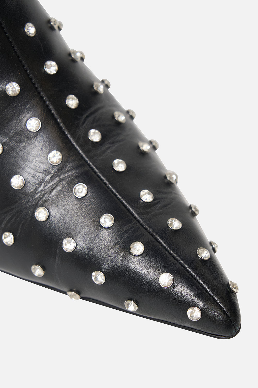 LOW HEEL BUCKLE BOOT SOLID BLACK