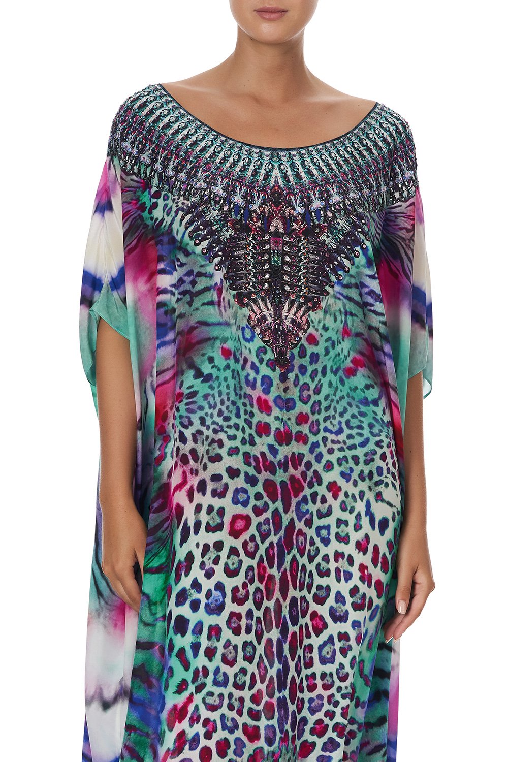 ROUND NECK KAFTAN MIGHTY MEOW