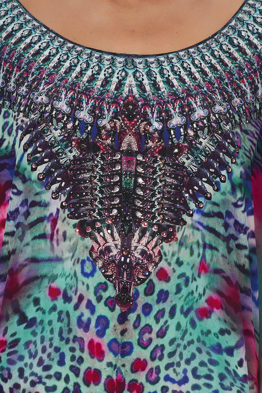 ROUND NECK KAFTAN MIGHTY MEOW