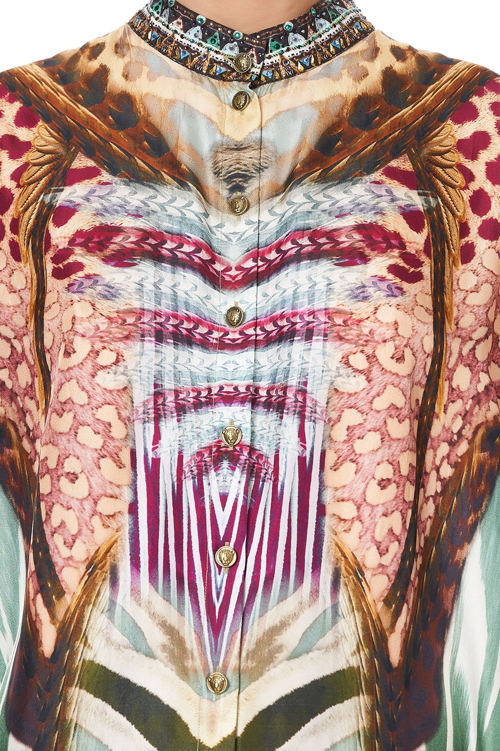 SCOOP BACK SHIRT DRESS UP ON CLOUD NINE