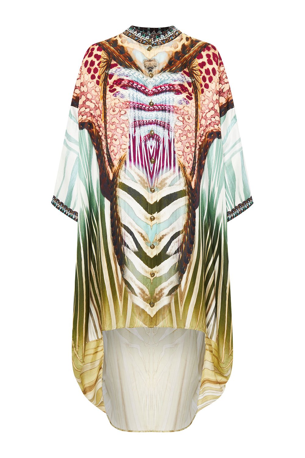 SCOOP BACK SHIRT DRESS UP ON CLOUD NINE