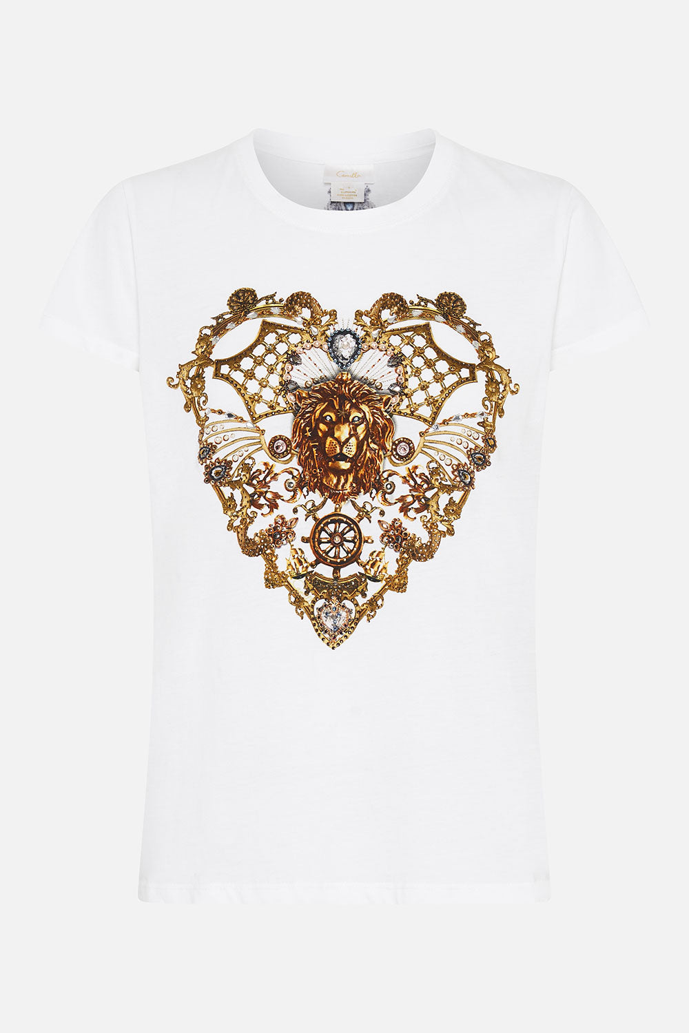 SLIM FIT ROUND NECK T-SHIRT SHADOWS OF ARMADA