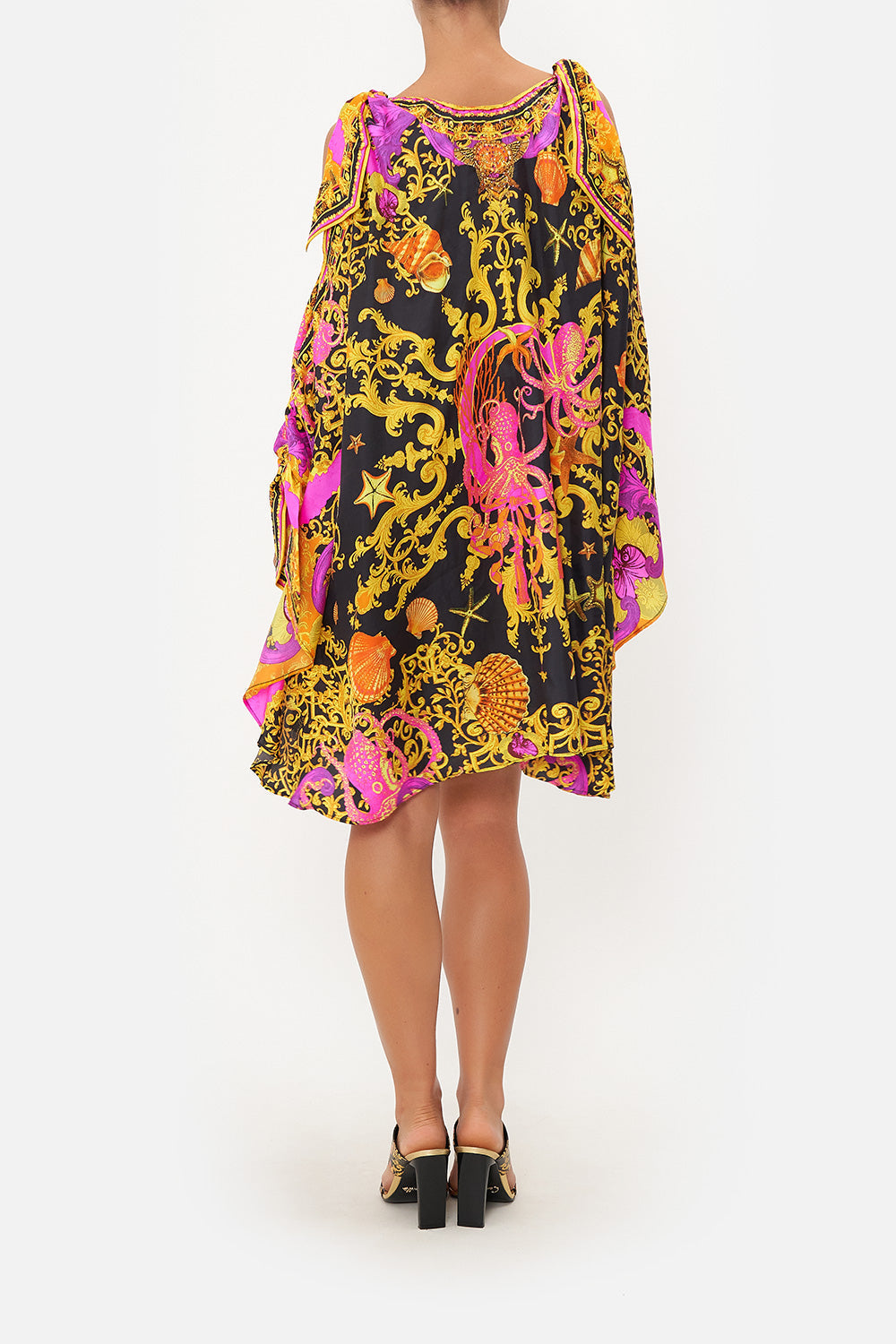 SCARF TIE SHORT KAFTAN OCTOPIA