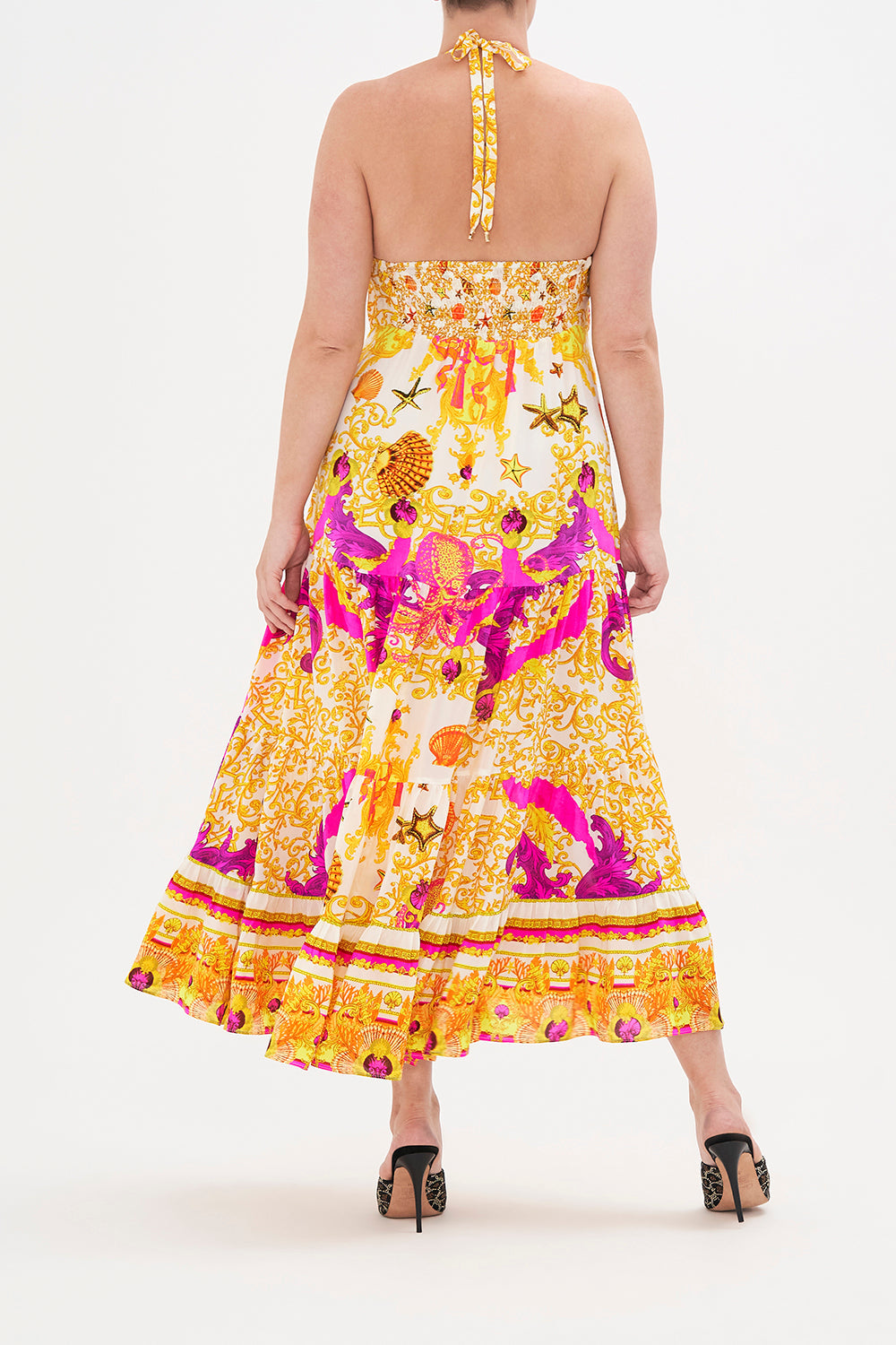 TIE FRONT TIERED DRESS SQUID SQUAD