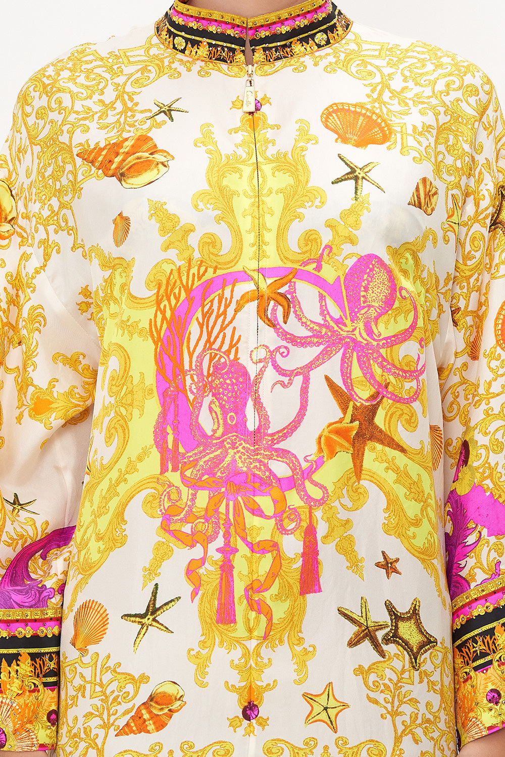 ZIP FRONT SHIRT DRESS SQUID SQUAD