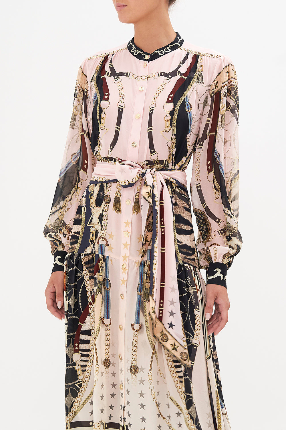 BUTTON THROUGH DRESS WITH YOKE I WANNA BE A COWGIRL BABY