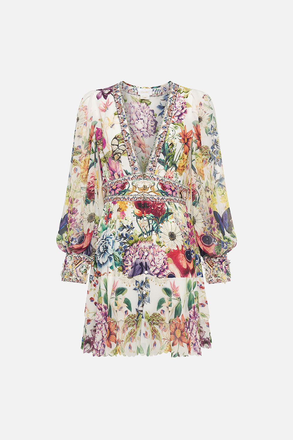 BUTTON FRONT FRILL DRESS QUEENS BEE HIVE