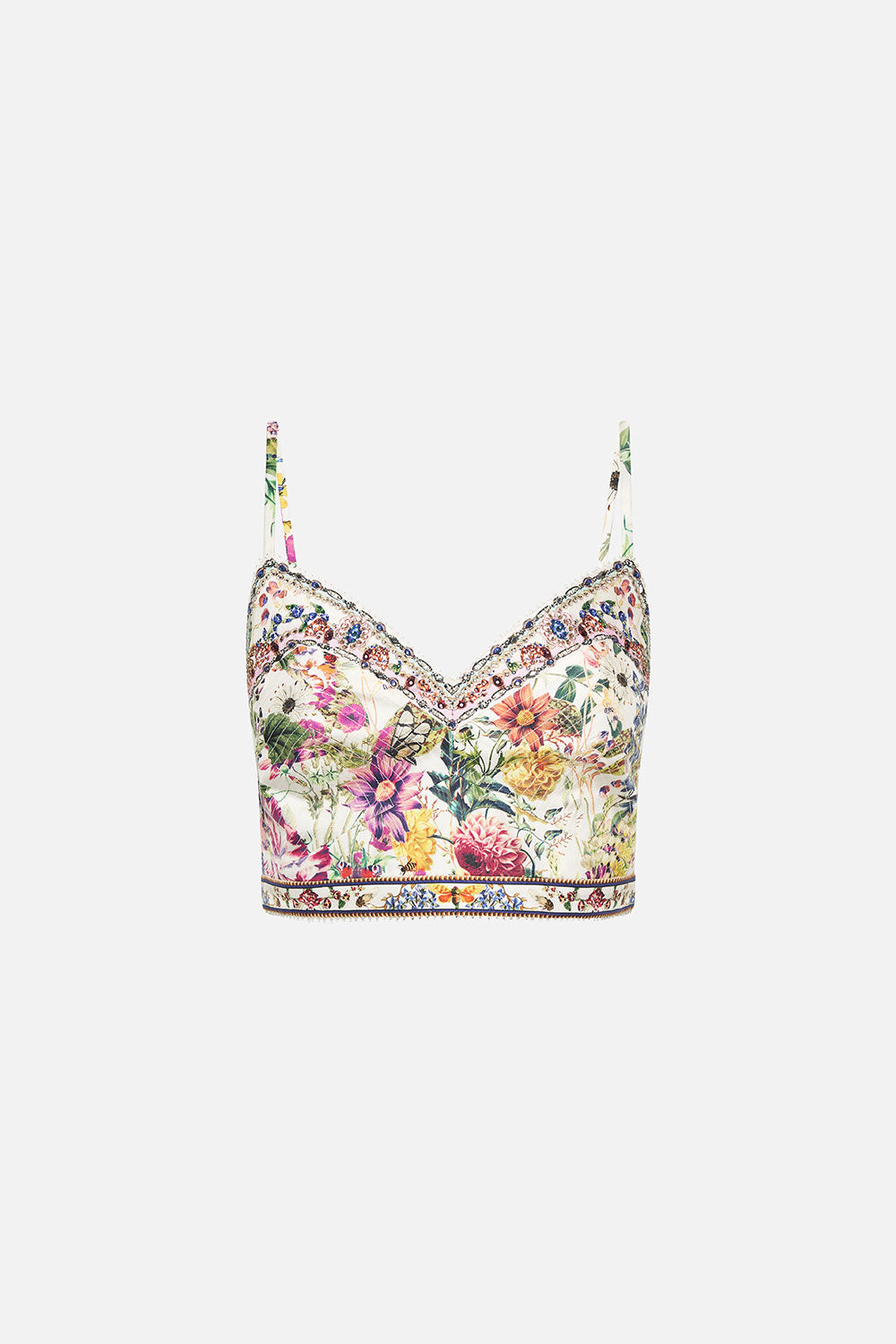 QUILTED BRALETTE QUEENS BEE HIVE